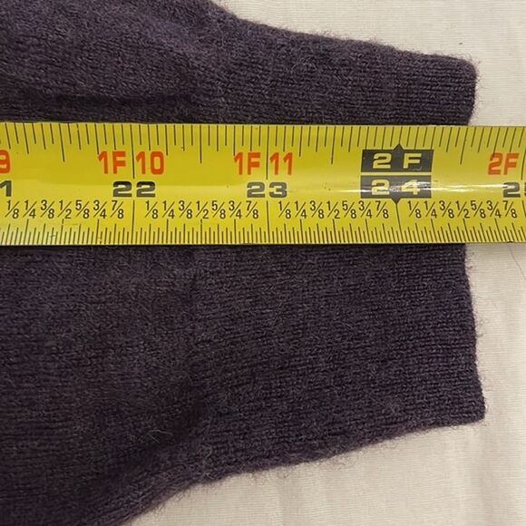 Gap Purple Merino Wool Knit Pullover V-Neck Sweater Men's Size Large Preppy - Picture 6 of 10